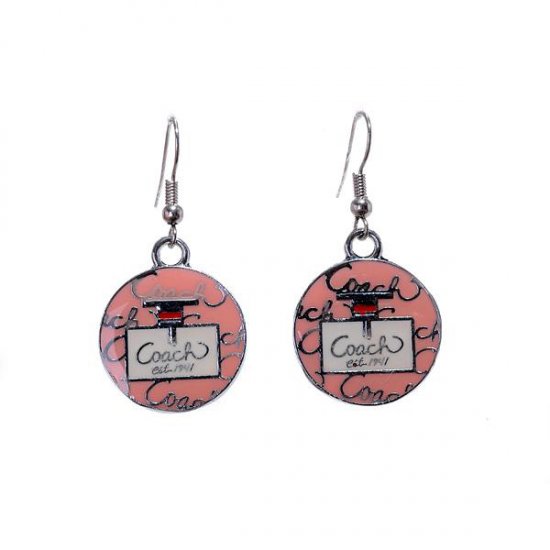 Coach Logo Pink Earrings AKE | Coach Outlet Canada - Click Image to Close